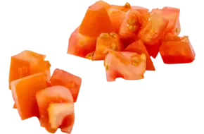 Vleestomaten brunoise 20mm bak 1kg